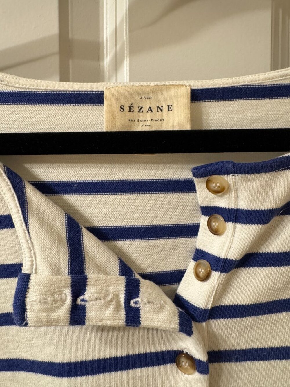 Sezane Gatsby Mariniere Top XL - Picture 3 of 9